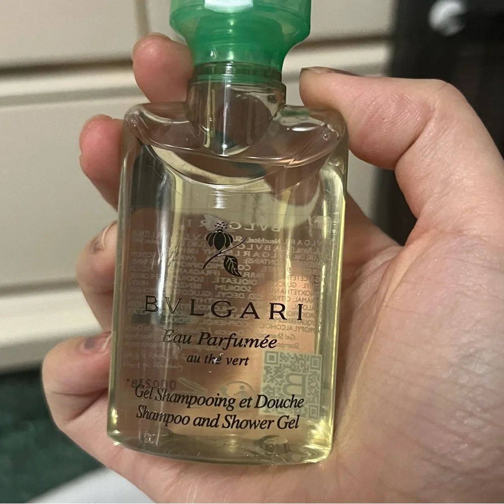 BVLGARI Au The Vert green tea Shampoo & Shower Gel 1.3oz Set Of 4